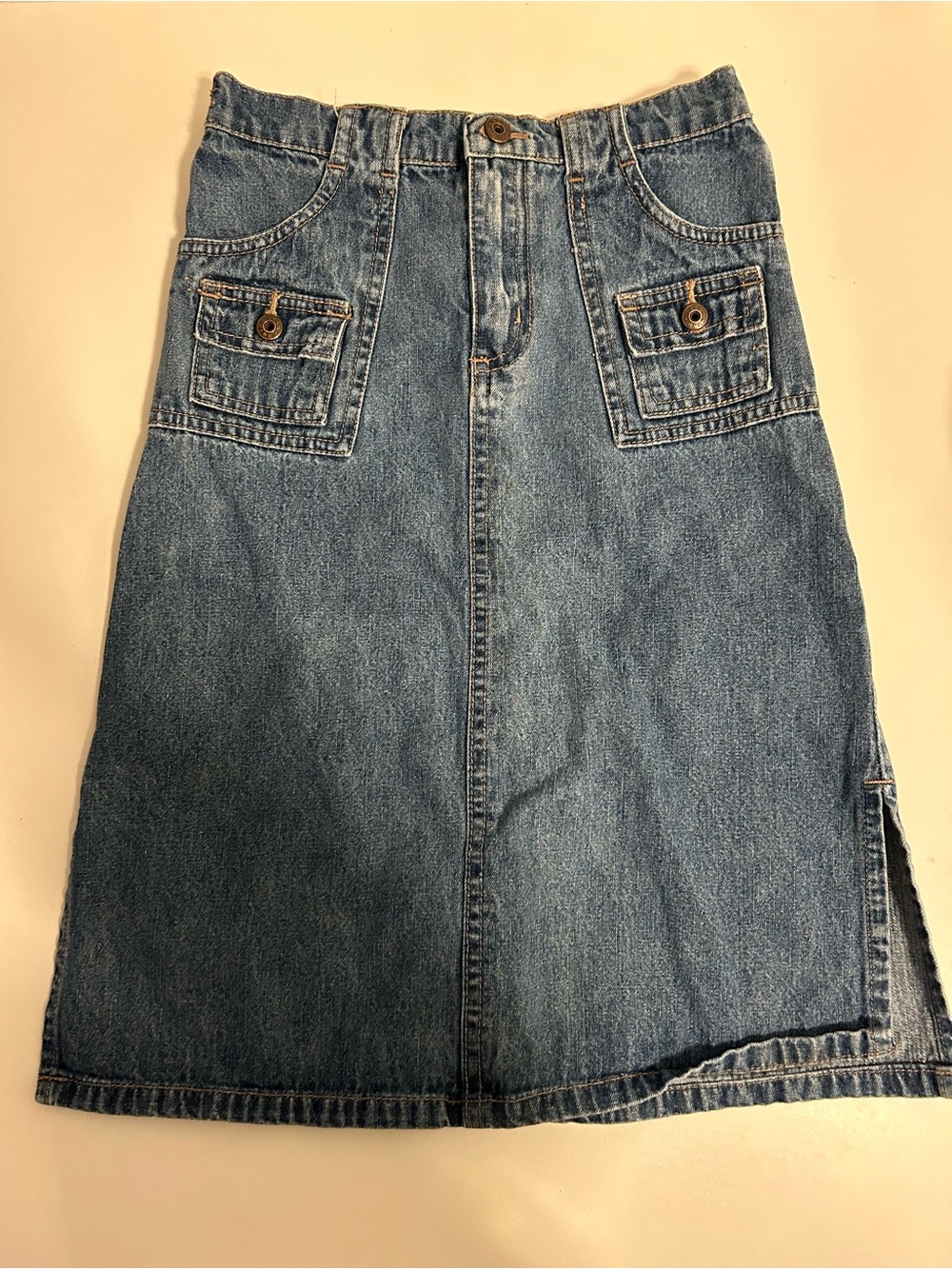 Classic Blue Denim Skirt